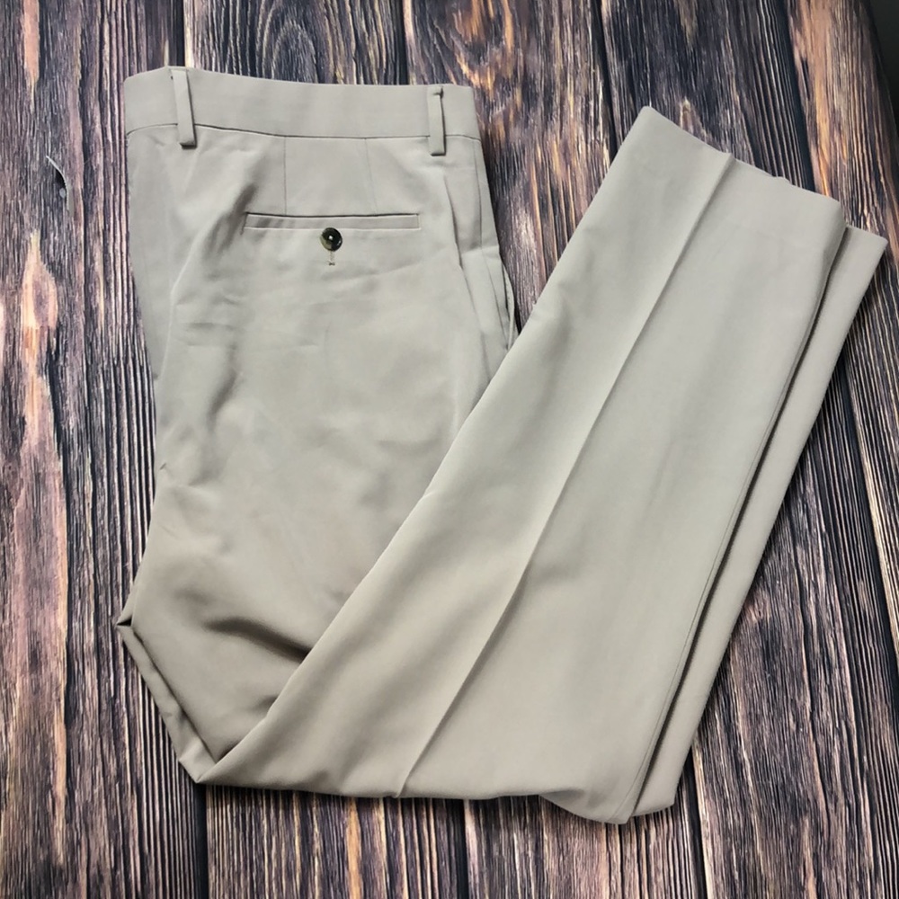 Savile Row New Heathrow Tan‎ Mens Dress Pants 44R/38W Slacks
